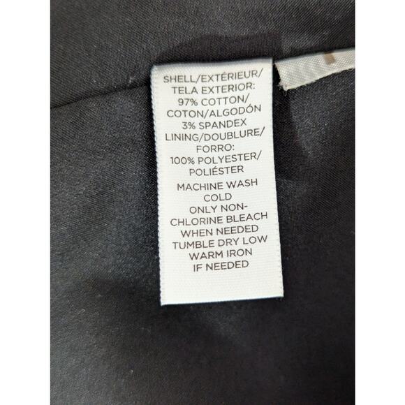 ANN TAYLOR LOFT PETITES! BLACK/BROWN GROSGRAIN RIBBON WAIST LEOPARD DRESS! SZ 2P - Picture 8 of 9